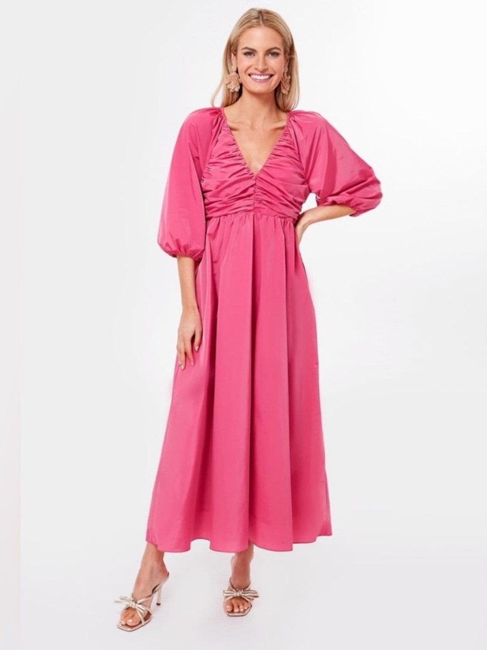 Hyacinth House “Gia” Dress NWT, Size S, Fuchsia Pink